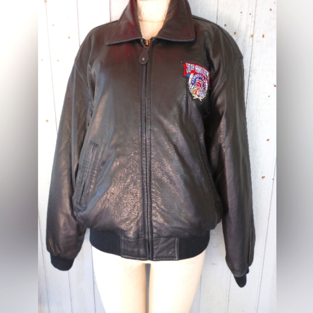 Nascar 50th anniversary limited edition leather jacket